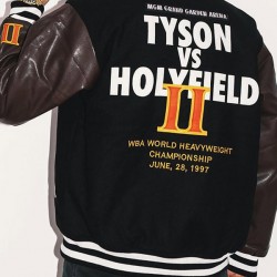 Headgear Tyson Vs Holyfield Varsity Jacket Headgear Tyson Vs Holyfield Varsity Jacket