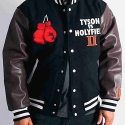 Headgear Tyson Vs Holyfield Varsity Jacket Headgear Tyson Vs Holyfield Varsity Jacket