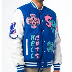 HellCats Letterman Blue Varsity Jacket