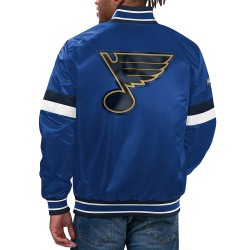 Home Game St. Louis Blues Varsity Satin Jacket Home Game St. Louis Blues Varsity Satin Jacket