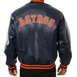 Houston Astros Blue Leather Jacket Houston Astros Blue Leather Jacket