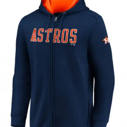 Houston Astros Blue Zip Up Fleece Hoodie Houston Astros Blue Zip Up Fleece Hoodie
