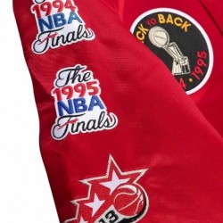 Houston Rockets Red Satin Jacket Houston Rockets Red Satin Jacket