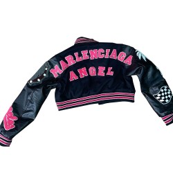 It Girl Marlenciaga Angel Varsity Jacket It Girl Marlenciaga Angel Varsity Jacket