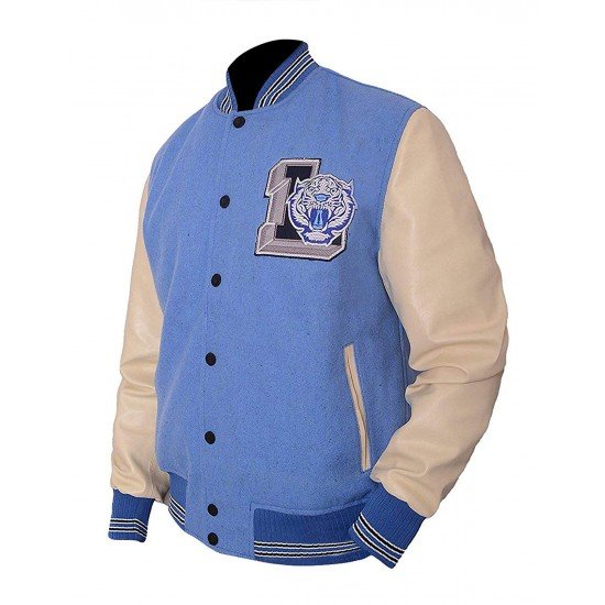 13 Reasons Why Justin Foley Varsity Jacket With Liberty Tigers Patch