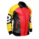 8 Ball Michael Hoban Leather Jacket With "8" Ball logon on the sleeves and back.