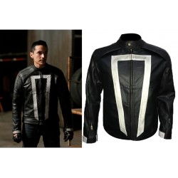 Agents of Shield Black Leather Jacket