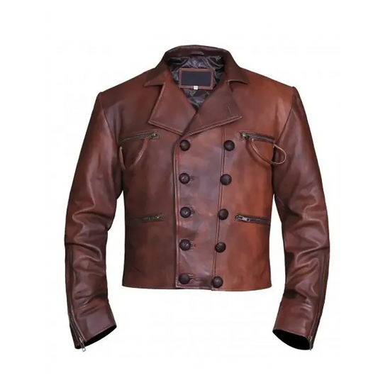 Justice League Aquaman Brown Leather Jacket | JacketsThreads Jason Momoa Justice League Aquaman Distressed Brown Leather Jacket