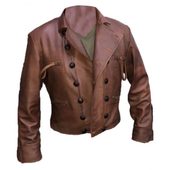 Justice League Aquaman Brown Leather Jacket | JacketsThreads Jason Momoa Justice League Aquaman Distressed Brown Leather Jacket