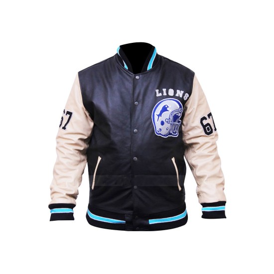 Beverly Hills Cop Axel Foley Detroit Lions Jacket And Beverly Hills Edition patch on the left chest