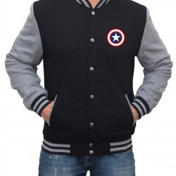 Captain America Letterman Varsity Jacket Captain America Letterman Varsity Jacket