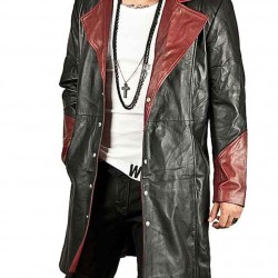 Devil May Cry 4 Dante Leather Trench Coat Costume Devil May Cry 4 Dante Leather Trench Coat Costume