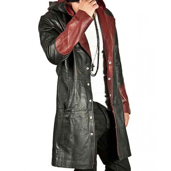 Devil May Cry 4 DMC4 Dante Pleather Jacket Trench Coat cosplay costume Full Set 