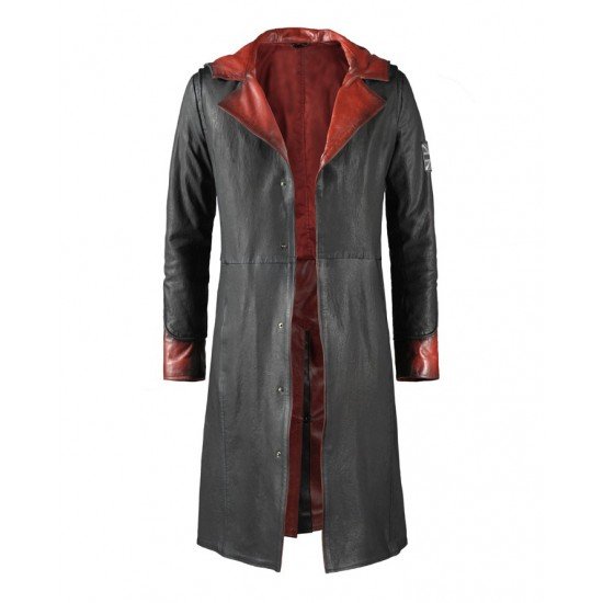 Devil May Cry 5 Dante Leather Trench Coat Costume