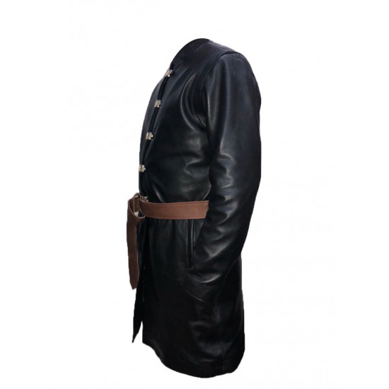 Games of Thrones Jaime Lannister Leather Coat Worn by Nikolaj Coster-Waldau.