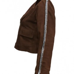 Justice Leauge Gal Gadot Brown Leather Jacket