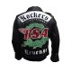 George Michael BSA Faith Rockers Revenge Leather Jacket With BSA Logo on Front & Rockers Revenge Logo on Back.