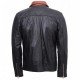 Men's Guarda Vintage Biker Leather Jacket With Four Zips on Front