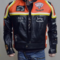 Harley Davidson Marlboro Man Vintage Biker Motorcycle Leather Jacket