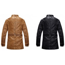 Men's Aviator Hunter Style Leather Jacket