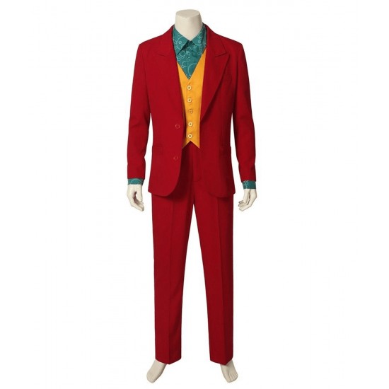 Joaquin Phoenix Arthur Fleck Joker Red Suit