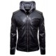 Justice League Gotham Outlaw Batman Leather Jacket / Hood