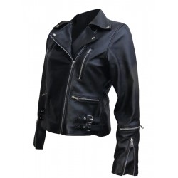 Tomb Raider Lara Croft Black Leather Jacket