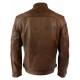 NEW Mens Distressed Brown Motorcycle Biker Real Sheepskin Leather Jacket