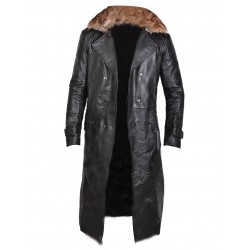 Shazam Dr Thaddeus Sivana Leather Coat