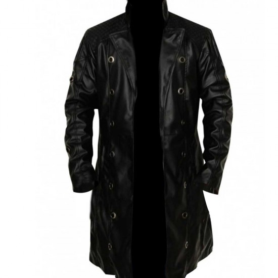  Deus Human Revolution Ex Adam Jensen Leather Trench Coat