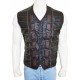 Anthony Lemke Dark Matter Leather Vest with padded shape designing on front