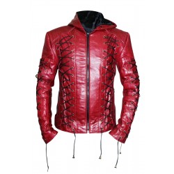 Arrow Arsenal Red Hooded Jacket