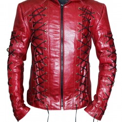 Arrow Arsenal Red Hooded Jacket