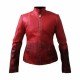 The Avengers Age of Ultron Elizabeth Olsen Scarlet Witch Wanda Maximoff  Red Color Jacket