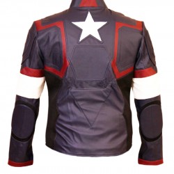 Avengers 2 Age of Ultron :Chris Evans Captain America Leather Jacket 