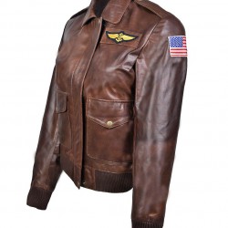 Captain Marvel Carol Danvers Leather Flight Bomber Jacket Captain Marvel Carol Danvers Leather Flight Bomber Jacket