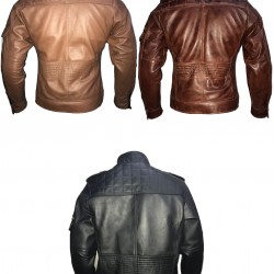 NEW Men's Cafe Racer Slim Fit Biker Vintage Motorcycle Leather Jacket NEW Men's Cafe Racer Slim Fit Biker Vintage Motorcycle Leather Jacket