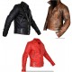 New Mens Classic Diamond Quilted Leather Jacket