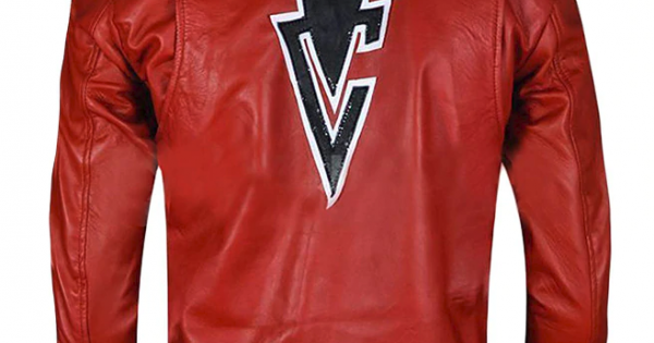 finn balor red leather jacket