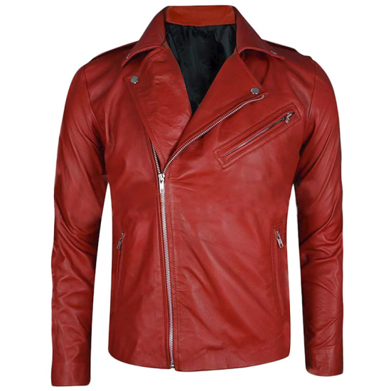 WWE Superstar Finn Balor Balor Club Red Leather Jacket