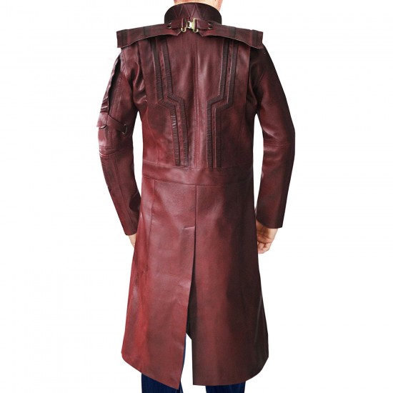 Guardian Of The Galaxy Volume 2 Chris Pratt Star Lord Leather Trench Coat