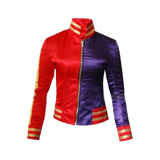 Suicide Squad Property Of Joker Harley Quinn Halloween Costume leather jacket