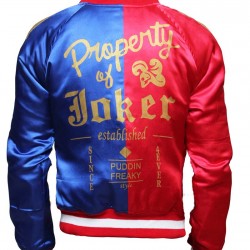 Suicide Squad Property Of Joker Harley Quinn Halloween Costume Jacket