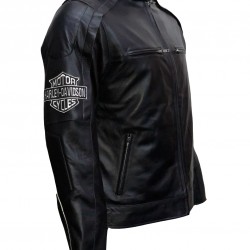 New Men's Harley Davidson Reflective Willie G Skull Leather Jacket New Men's Harley Davidson Reflective Willie G Skull Leather Jacket