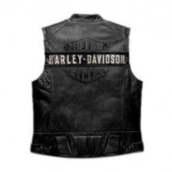 WWF Bill Goldberg Vintage Look Men's Harley Davidson Passing Link Leather Vest WWF Bill Goldberg Vintage Look Men's Harley Davidson Passing Link Leather Vest