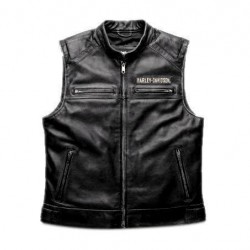 WWF Bill Goldberg Vintage Look Men's Harley Davidson Passing Link Leather Vest WWF Bill Goldberg Vintage Look Men's Harley Davidson Passing Link Leather Vest