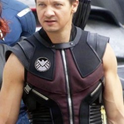 The Avengers Jeremy Renner Hawkeye Leather Vest The Avengers Jeremy Renner Hawkeye Leather Vest