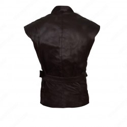 Joshua Sasse Galavant Brown Leather Vest Joshua Sasse Galavant Brown Leather Vest