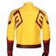 The Flash Tv Series Kid Leather Jacket With Flash Logo on The Front.