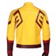 The Flash Tv Series Kid Leather Jacket With Flash Logo on The Front.